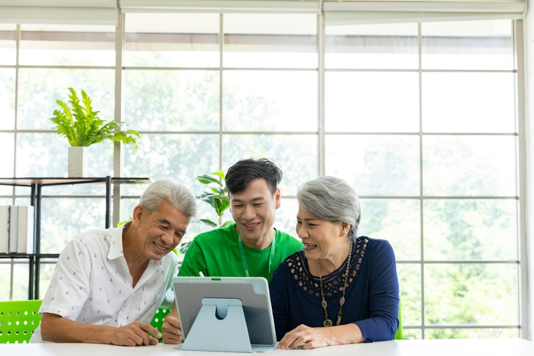 elderly people using technology
